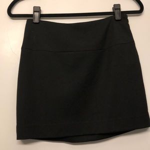 Black mini skirt